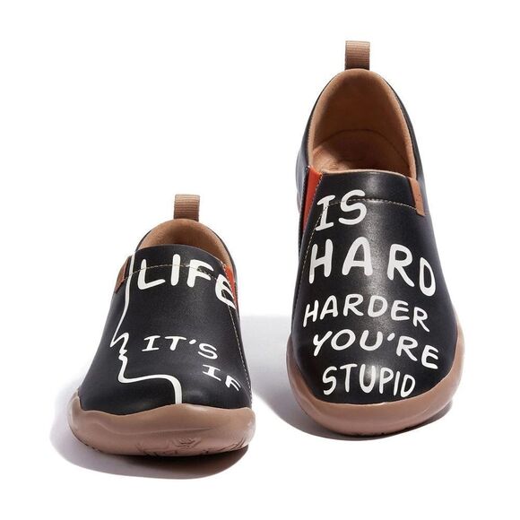 UIN Men's Travel Walking Shoes Slip On Casual Sneaker Toledo (The Truth) - Picture 3 of 8